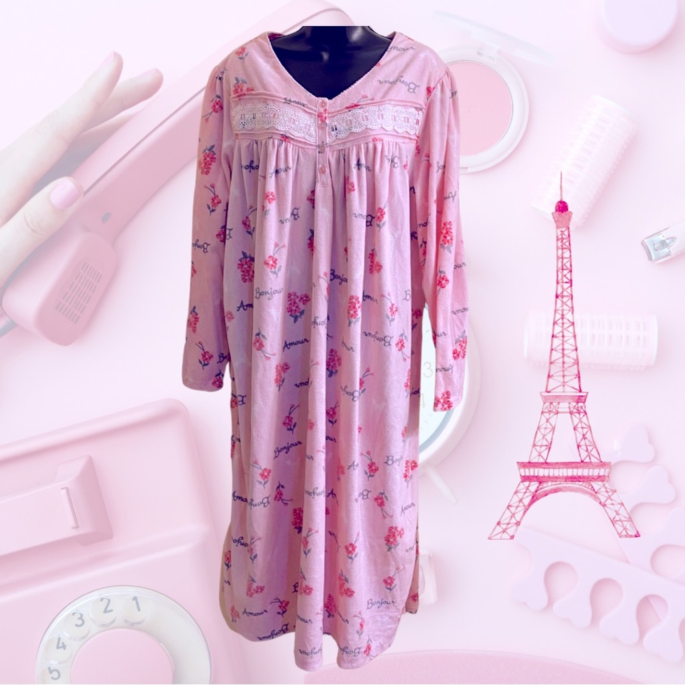 ❄️Cozy & Soft Pink Nightgown by Aria❄️ Women’s Size XL